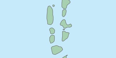 Kaart van maldiven kaart vector